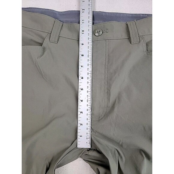 Eddie Bauer Convertable Hiking Pants Mens 38x30 * Green Stretch Lightweight EUC - Picture 9 of 14